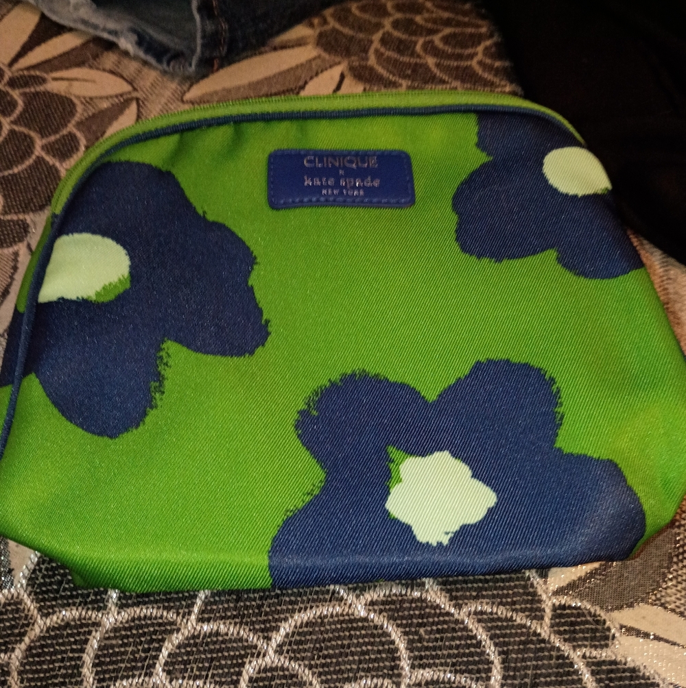 NWOT Clinique Kate Spade New York Floral Makeup Cosmetics Bag 💄